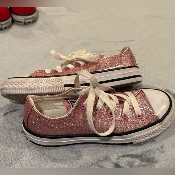 Converse Kids Glitter Pink Sneakers - Picture 8 of 8